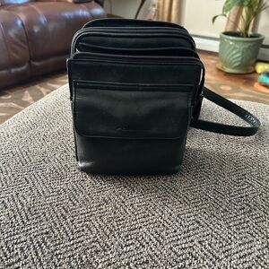 Fossil Black Leather Crossbody Bag
